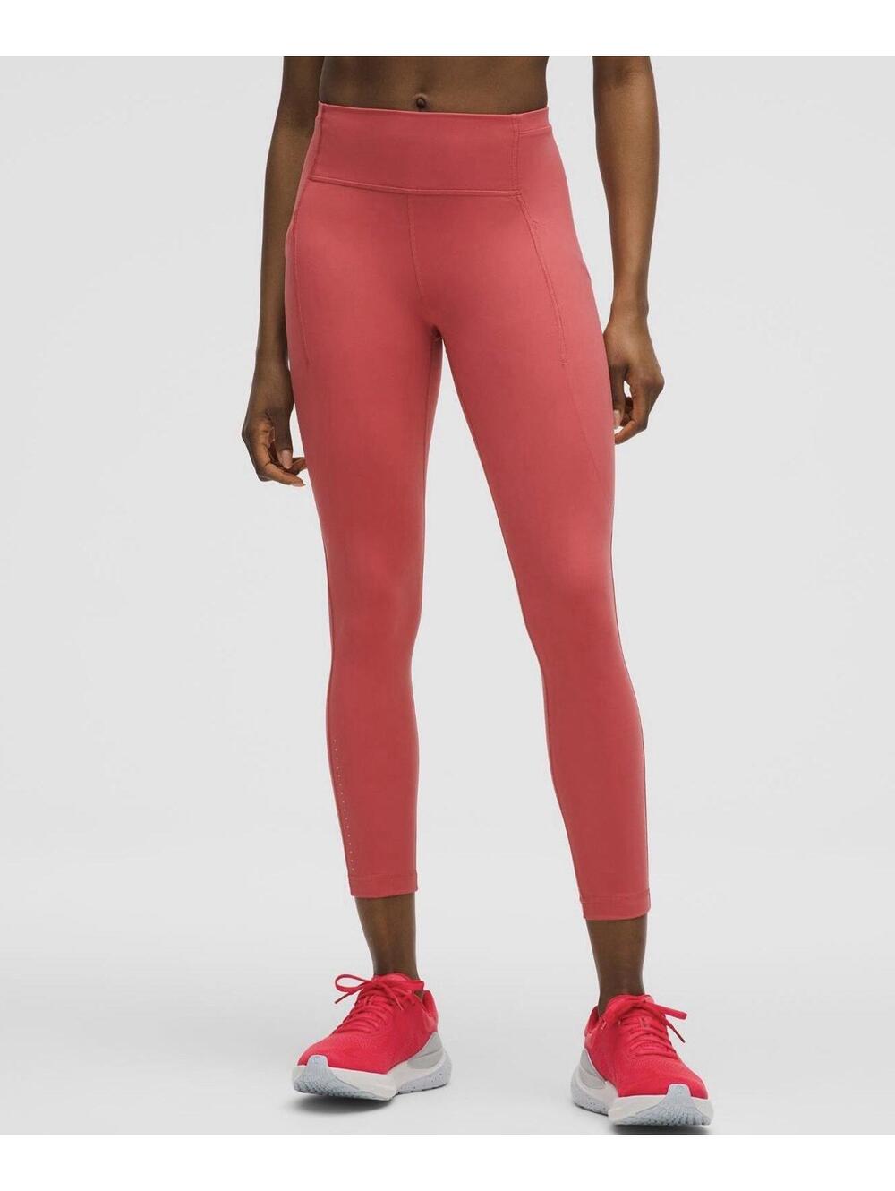 LULULEMON Swift Speed HR Tight 25" Updated Sz 6 Desert Red Crispy Tag Reflective - Picture 2 of 9